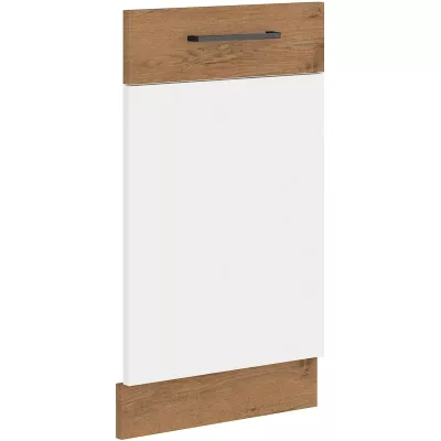 Ajtó beépített mosogatógéphez VANYA - 45x72 cm, fehér / lancelot tölgyfa