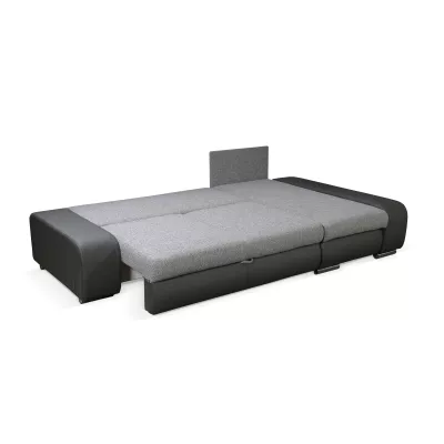 XAVERA tárolóhellyel ellátott kanapégarnitúra - sötétbarna / világosbarna