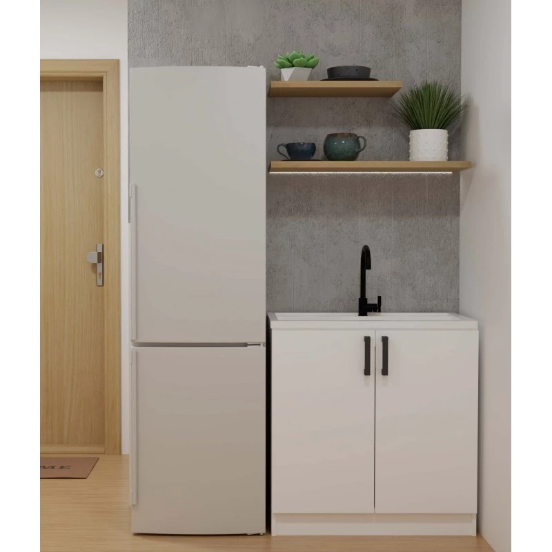 Alsó konyhaszekrény mosogató alatt 80 cm KAINA - fehér