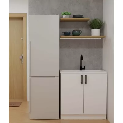 Alsó konyhaszekrény mosogató alatt 80 cm KAINA - fehér