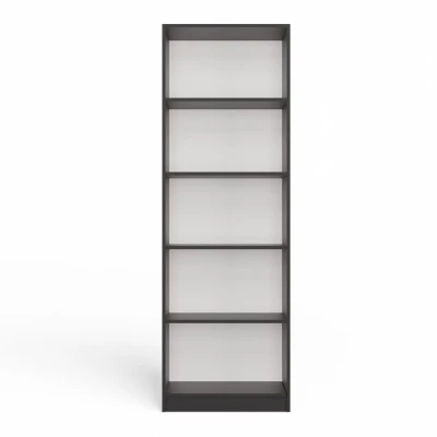 Keskeny könyvespolc RAUNO - 60 cm, antracit