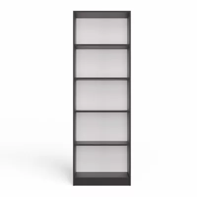 Keskeny könyvespolc RAUNO - 60 cm, antracit