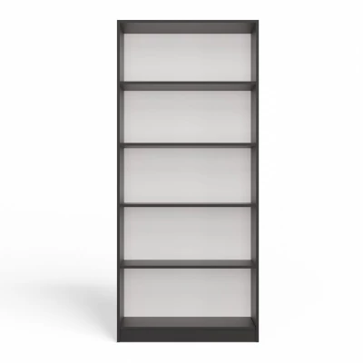 Keskeny könyvespolc RAUNO - 80 cm, antracit