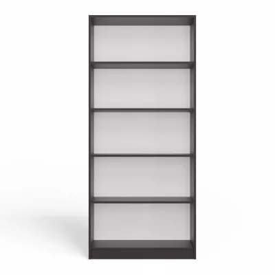 Keskeny könyvespolc RAUNO - 80 cm, antracit