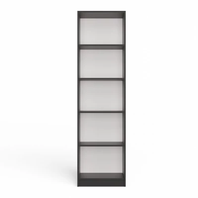 Keskeny könyvespolc RAUNO - 50 cm, antracit