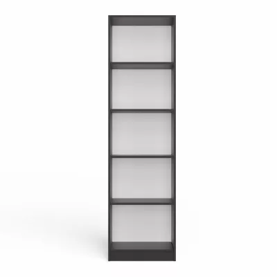 Keskeny könyvespolc RAUNO - 50 cm, antracit