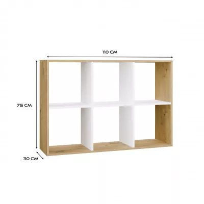RAINIS 2 polc - artisan tölgy / fehér