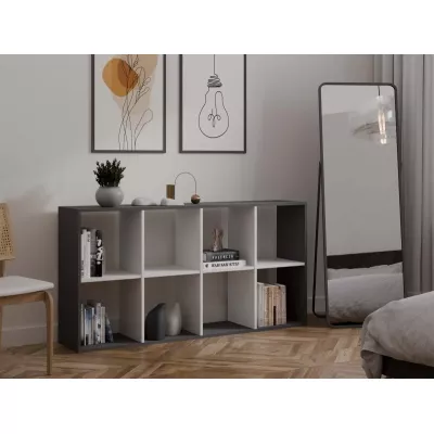 RAINIS 3 polcos elem - antracit / fehér