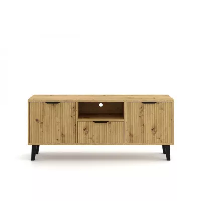 TV állvány SITIVE SLIM - artisan tölgy / fekete