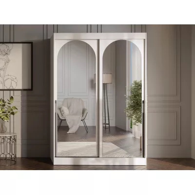 Szekrény tükörrel 150 cm IVAFE - kasmír / fekete