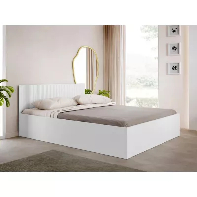 Franciaágy tárolóhellyel 160x200 TABORO - fehér