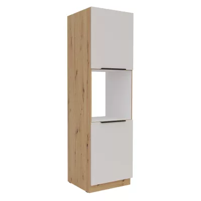 NICOLLA beépített sütőhöz való konyhaszekrény - szélesség 60 cm, kasmír / artisan tölgy
