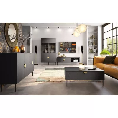 TV állvány 160 cm MOSQURA - fekete grafit