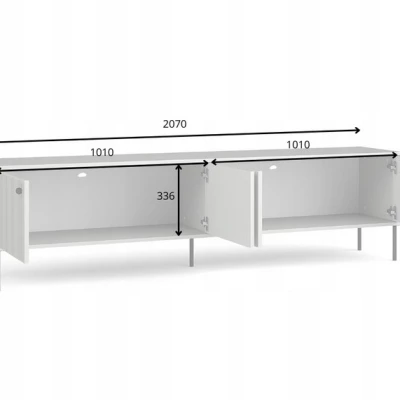TV állvány 207 cm MALAMBO - szürke