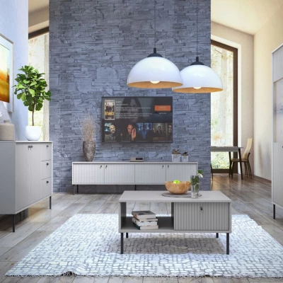 TV állvány 207 cm MALAMBO - szürke