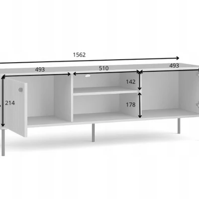 TV állvány 157 cm MALAMBO - szürke