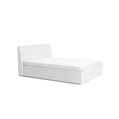 Franciaágy tárolóval 160x200 GUAMO - alpesi fehér / fényes fehér