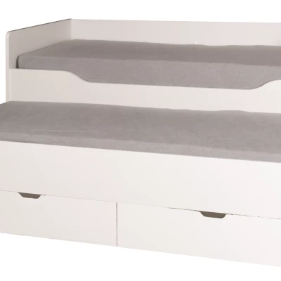 Gyerekágy 90x200 pótággyal MOGOTES - alpesi fehér