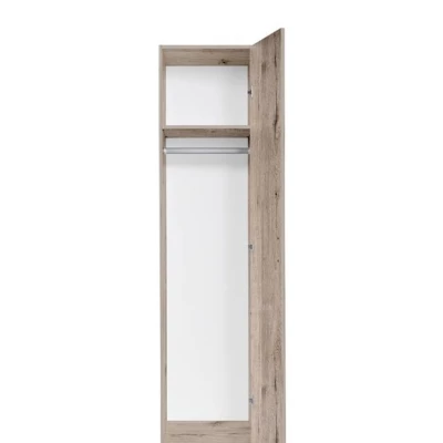Keskeny gardróbszekrény 45 cm FUNZA 1 - wellington tölgyfa
