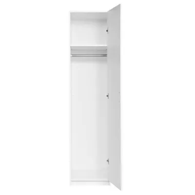 Keskeny gardrób 45 cm FUNZA 1 - alpesi fehér / fényes fehér