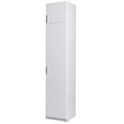 Keskeny gardrób bővítmény 45 cm FUNZA 1 - alpesi fehér / fényes fehér