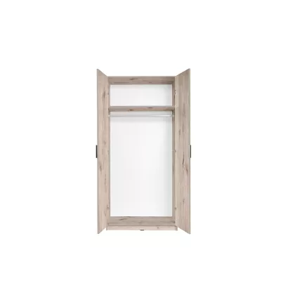 Gardróbszekrény 92 cm FUNZA 2 - Wellington tölgyfa