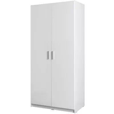 Gardróbszekrény 92 cm FUNZA 2 - alpesi fehér / fényes fehér