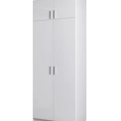 Gardróbbővítmény 92 cm FUNZA 2 - alpesi fehér / fényes fehér