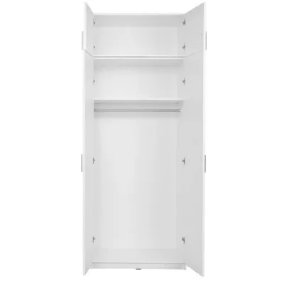 Gardróbbővítmény 92 cm FUNZA 2 - alpesi fehér / fényes fehér