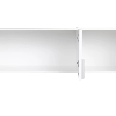 Széles gardrób bővítmény 136 cm FUNZA 4 - alpesi fehér / fényes fehér