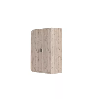 Sarokgardrób 117 cm FUNZA 5 - wellington tölgyfa