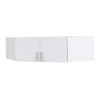Sarokgardrób bővítmény 117 cm FUNZA 5 - alpesi fehér / fényes fehér