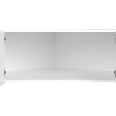 Sarokgardrób bővítmény 117 cm FUNZA 5 - alpesi fehér / fényes fehér