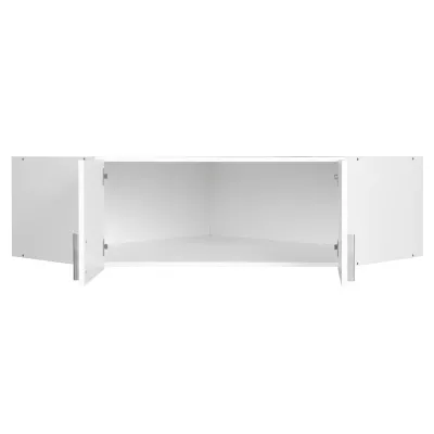 Sarokgardrób bővítmény 117 cm FUNZA 5 - alpesi fehér / fényes fehér