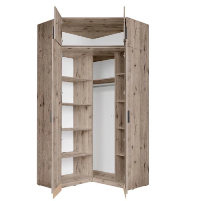 Sarokgardrób bővítmény 117 cm FUNZA 5 - wellington tölgy