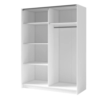 Szekrény tükörrel 150 cm BUGA - artisan tölgy / fehér