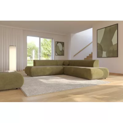 Kanapéágy tárolóval SURREY 2 - khaki, jobb sarok