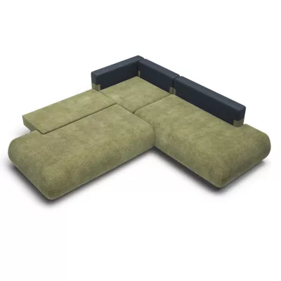 Kanapéágy tárolóval SURREY 2 - khaki, jobb sarok