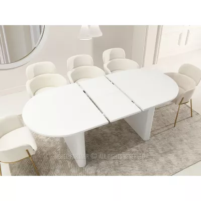 Kihúzható étkezőasztal 160(200)x90 CENDRY - fehér