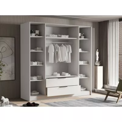 Nagy gardrób 200 cm BETILA - cremona tölgy / arany