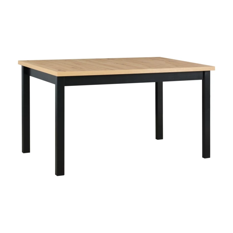 Étkezőasztal 80X140 DOROTA 2M - kézműves tölgy / fekete