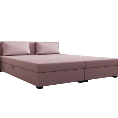 Franciaágy 140x200 ZAJDA DOUBLE 1 tárolóhellyel - rózsaszín