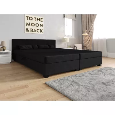 Franciaágy 140x200 LOCIKA DOUBLE 2 - grafitszürke