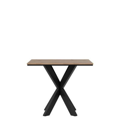 Design étkezőasztal 90x90 MUKILTEO - wotan tölgy / fekete