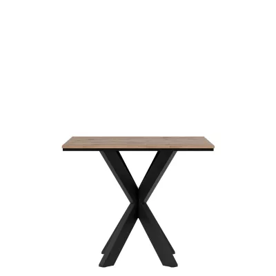 Design étkezőasztal 90x90 MUKILTEO - wotan tölgy / fekete