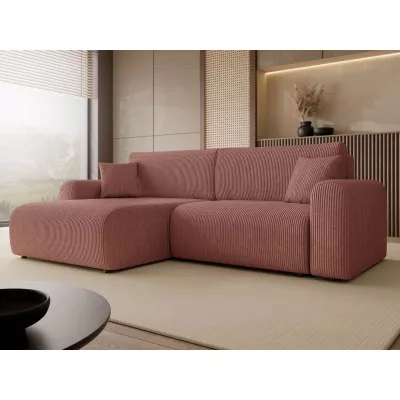YAKIMA Összecsukható Sarokkanapé Tárolóval - Indian Pink