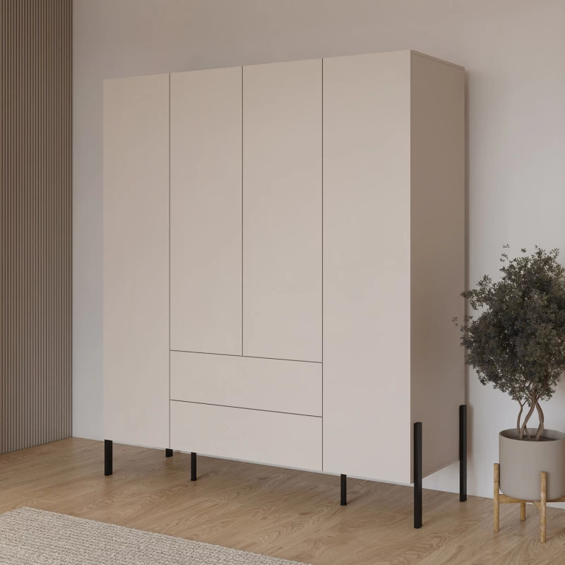 Nagyméretű gardrób 184 cm ADIS S - kasmír