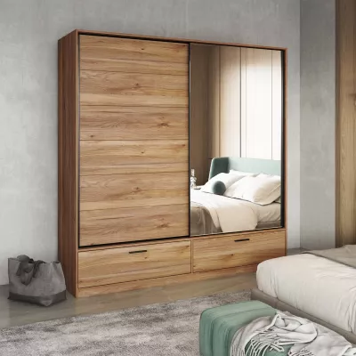 Tükrös gardrób 180 cm CROWEL - mályva tölgy