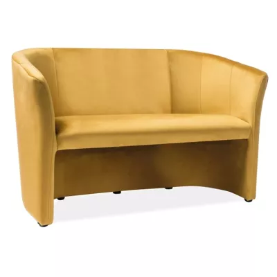 Kétszemélyes kanapé SINDY 2 - sárga