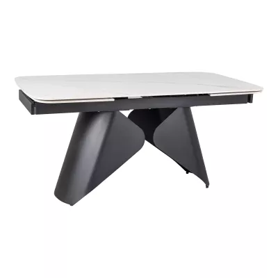 Kihúzható étkezőasztal 160(240)x90 VANGEL - fehér / fekete